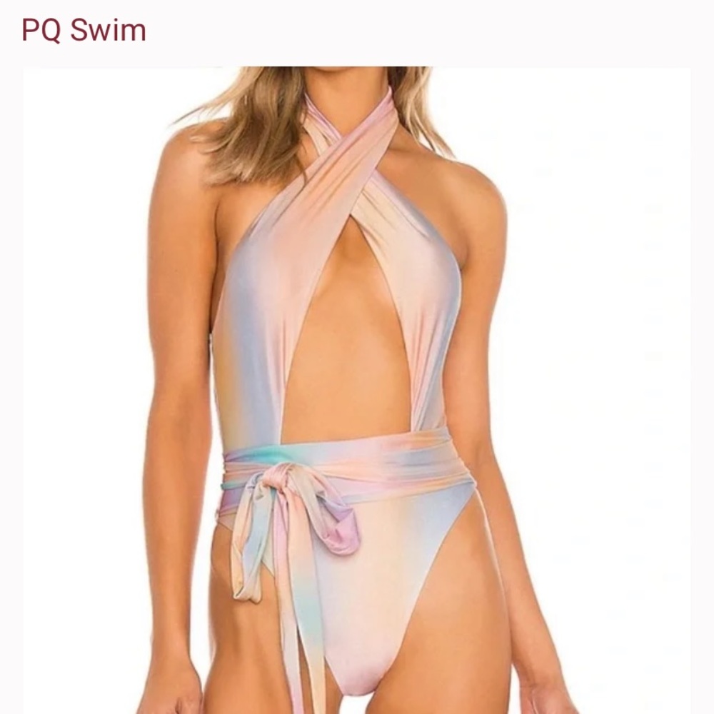 PQ Swim Multicolor Halter One Piece